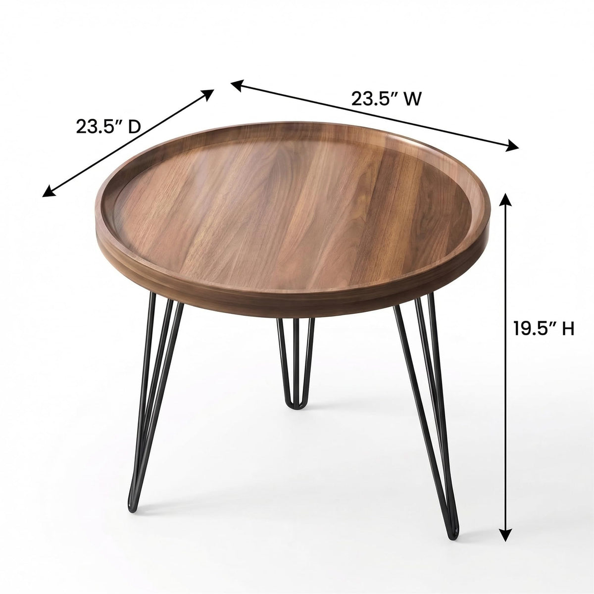HOT SALE✨✨30%OFF  ||  Modern minimalist, luxury-style small round walnut table—the perfect companion for your bedroom.