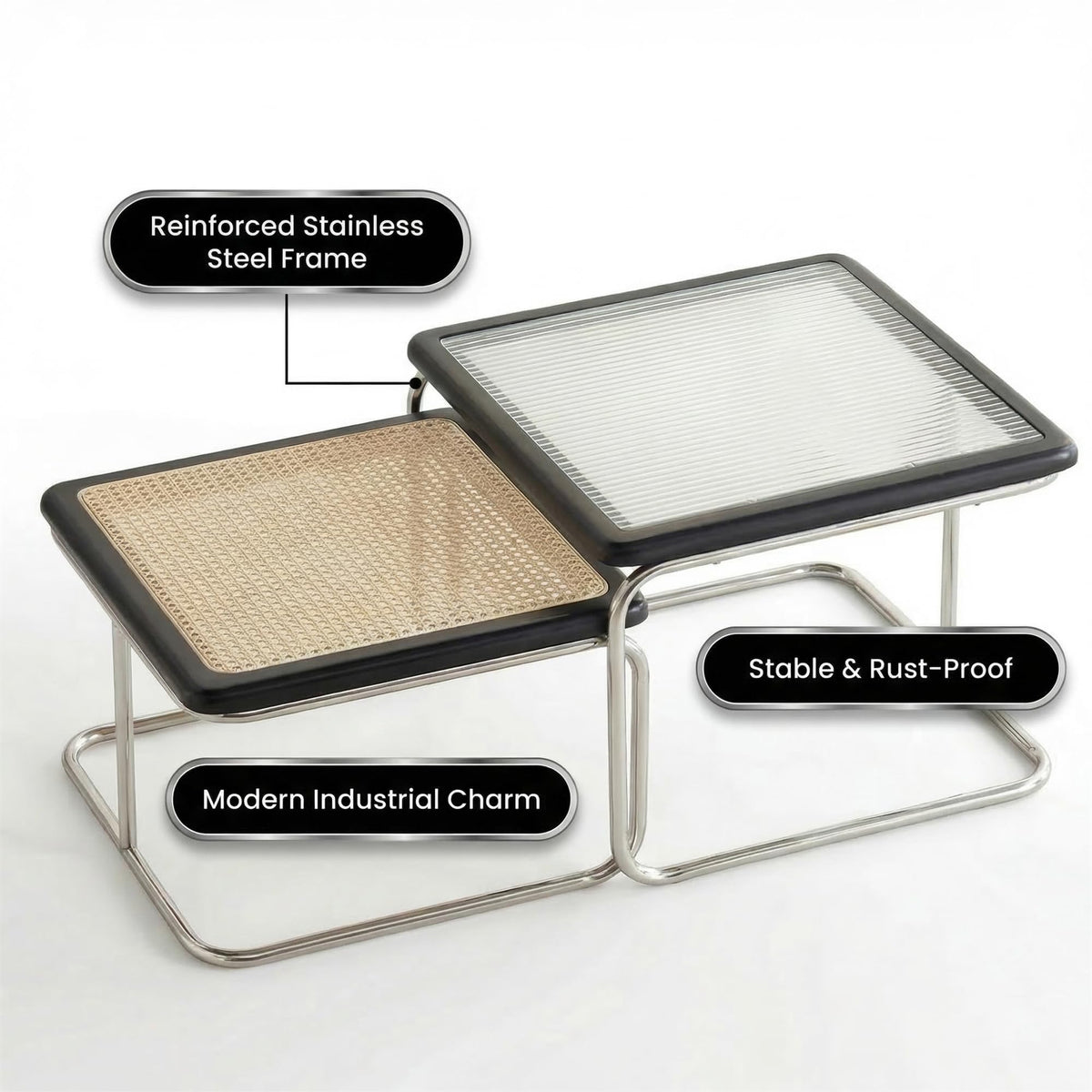 Nesting Coffee Table Set of 2