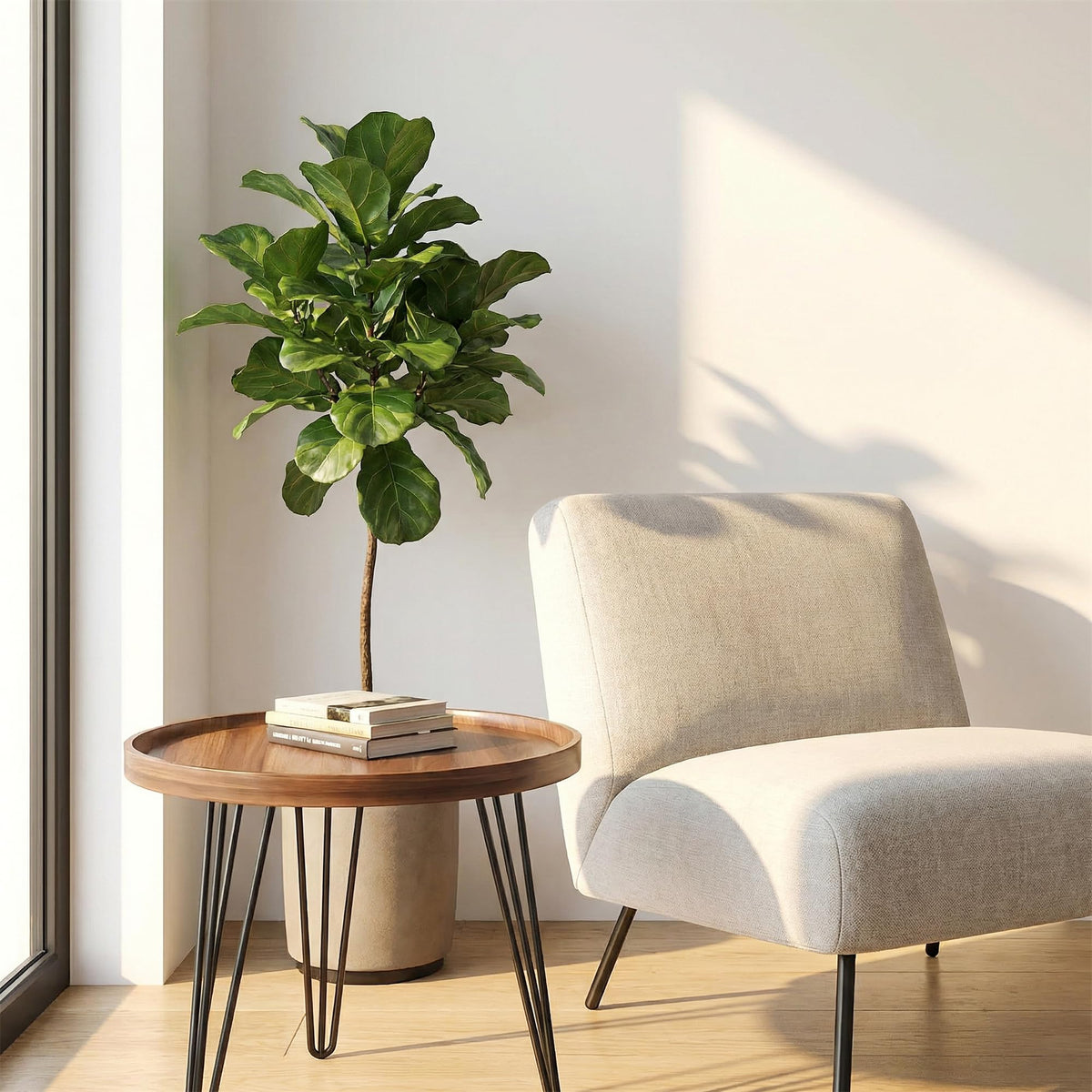 HOT SALE✨✨30%OFF  ||  Modern minimalist, luxury-style small round walnut table—the perfect companion for your bedroom.