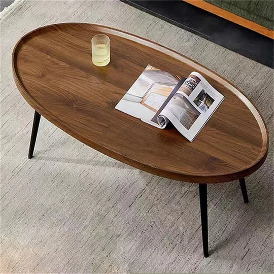 Wood Folding Coffee Table Space Saving Side Table