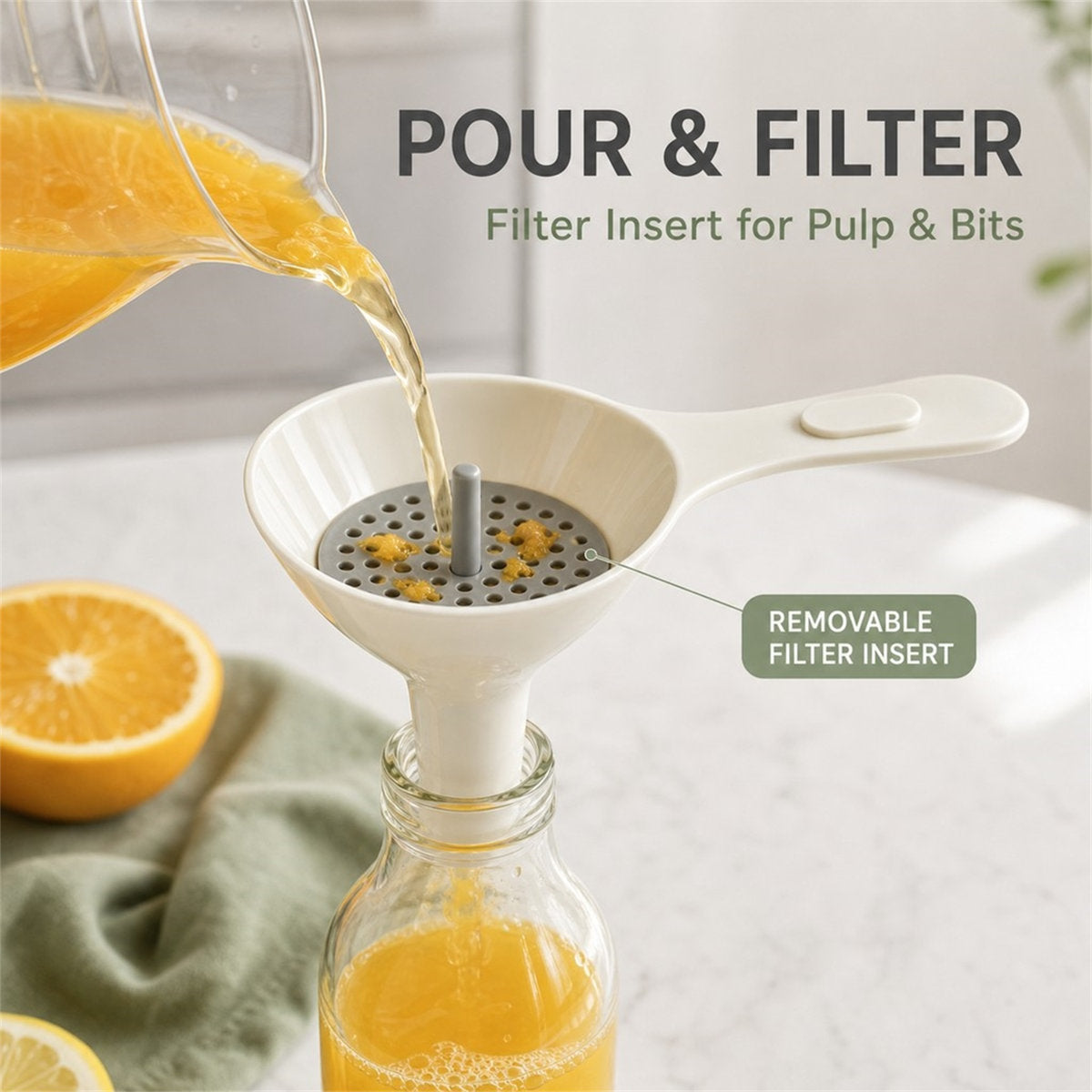 Six-Piece Nesting Funnel Set