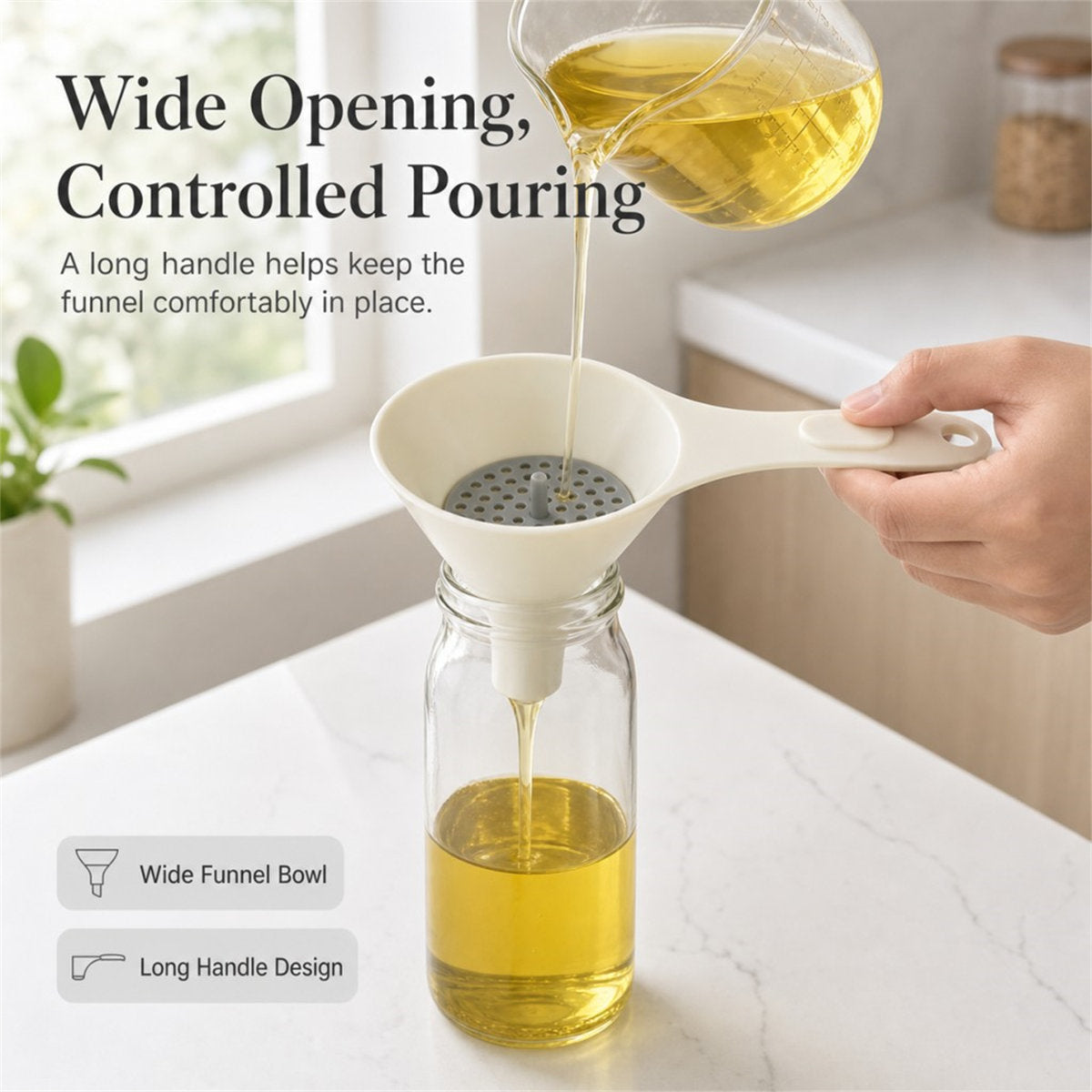 Six-Piece Nesting Funnel Set