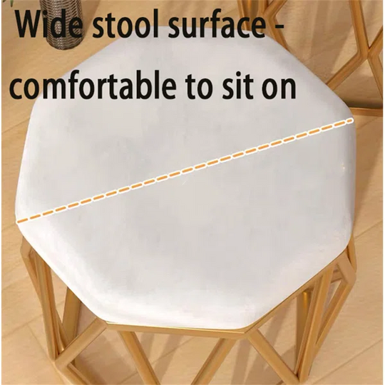 Glod Wire Round Iron Metal Stool Side End Table Stand Chair