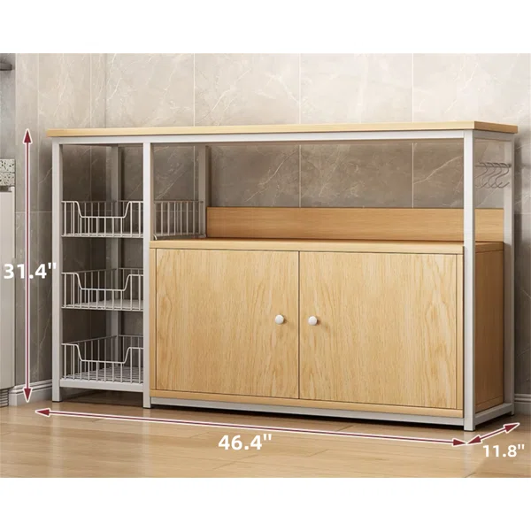 Kitchen Utility Storage Shelf with Cabinet