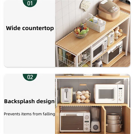 Kitchen Utility Storage Shelf with Cabinet