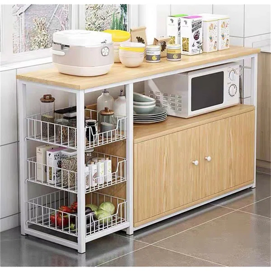 Kitchen Utility Storage Shelf with Cabinet