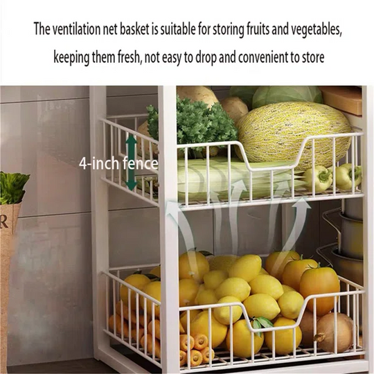 2-Tier Kitchen Rack Utility Storage Cart