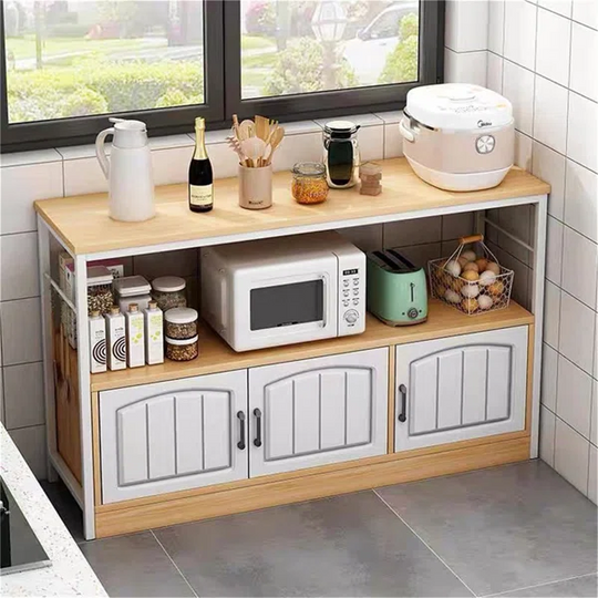 Kitchen Utility Storage Shelf with Cabinet