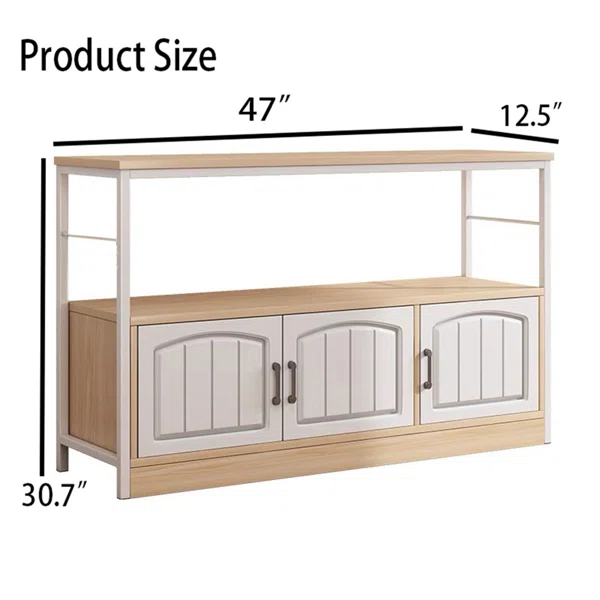 Kitchen Utility Storage Shelf with Cabinet