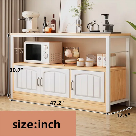 Kitchen Utility Storage Shelf with Cabinet