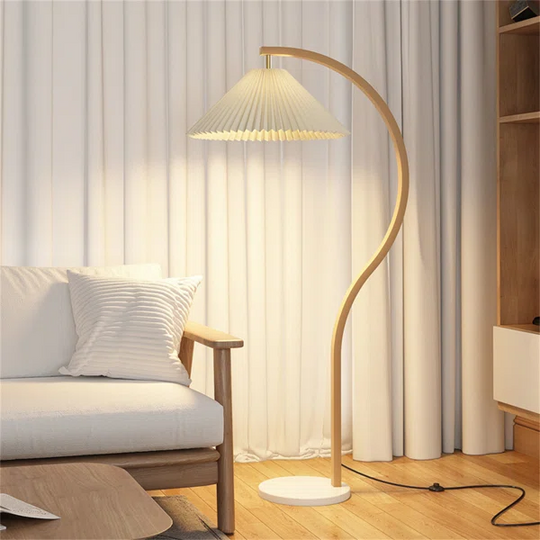 Modern 59.8" Arched Floor Lamp with Bulbs for Bedroom