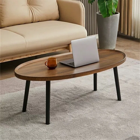 Wood Folding Coffee Table Space Saving Side Table