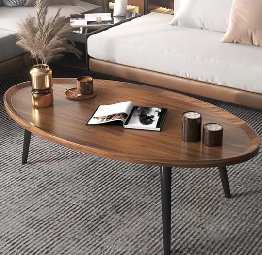 Wood Folding Coffee Table Space Saving Side Table