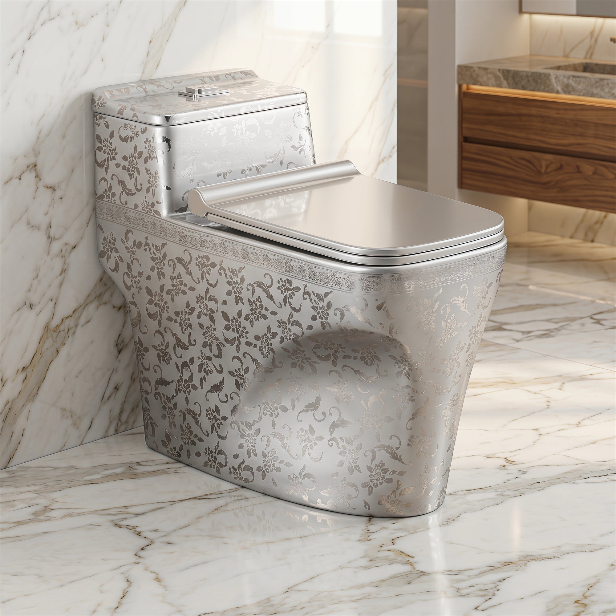 1.58 Gallons GPF Elongated Close Coupled Toilets (Seat Included)