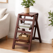 Walnut Folding Step Stool
