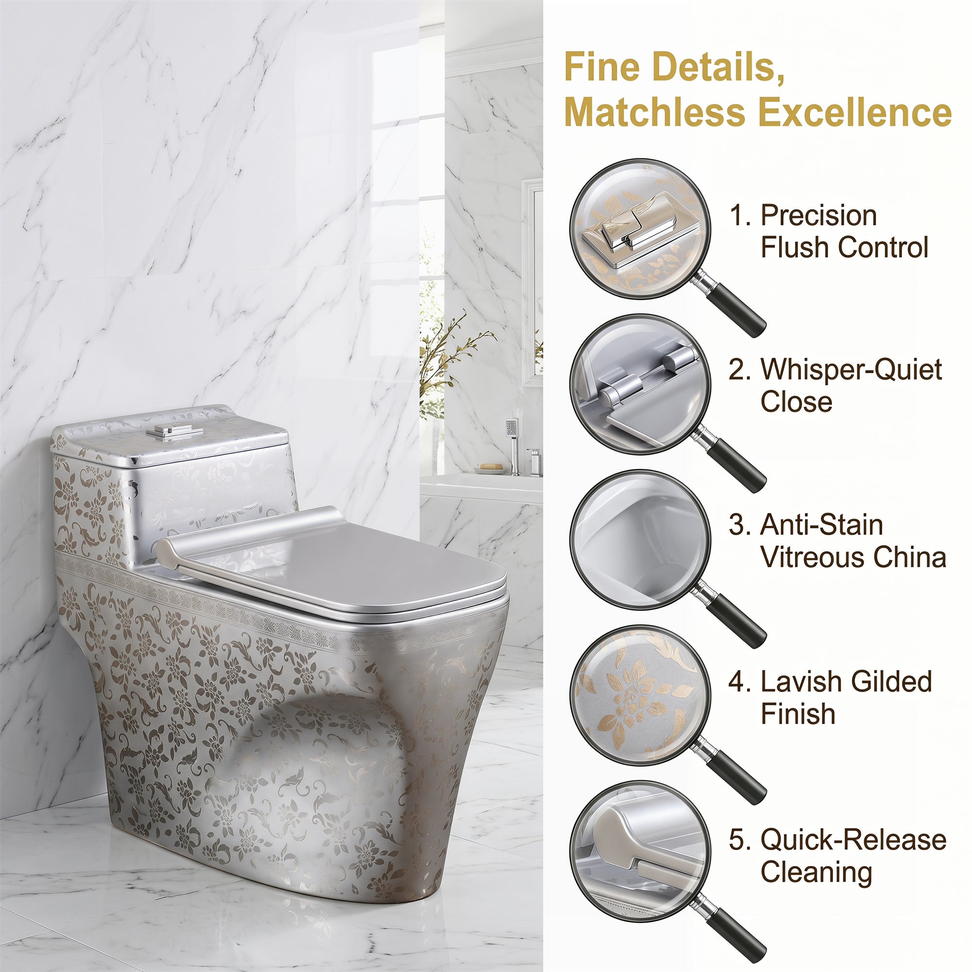 1.58 Gallons GPF Elongated Close Coupled Toilets (Seat Included)