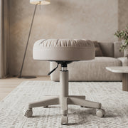 Rolling Vanity Stool with Wheels | Adjustable 15.7–19.7"