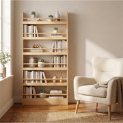 Slim Pine Bookshelf