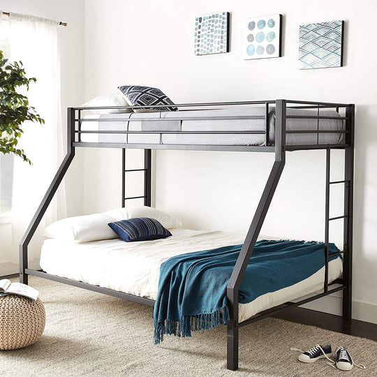 Bunk Bed (Twin XL/Queen) in Sandy Black