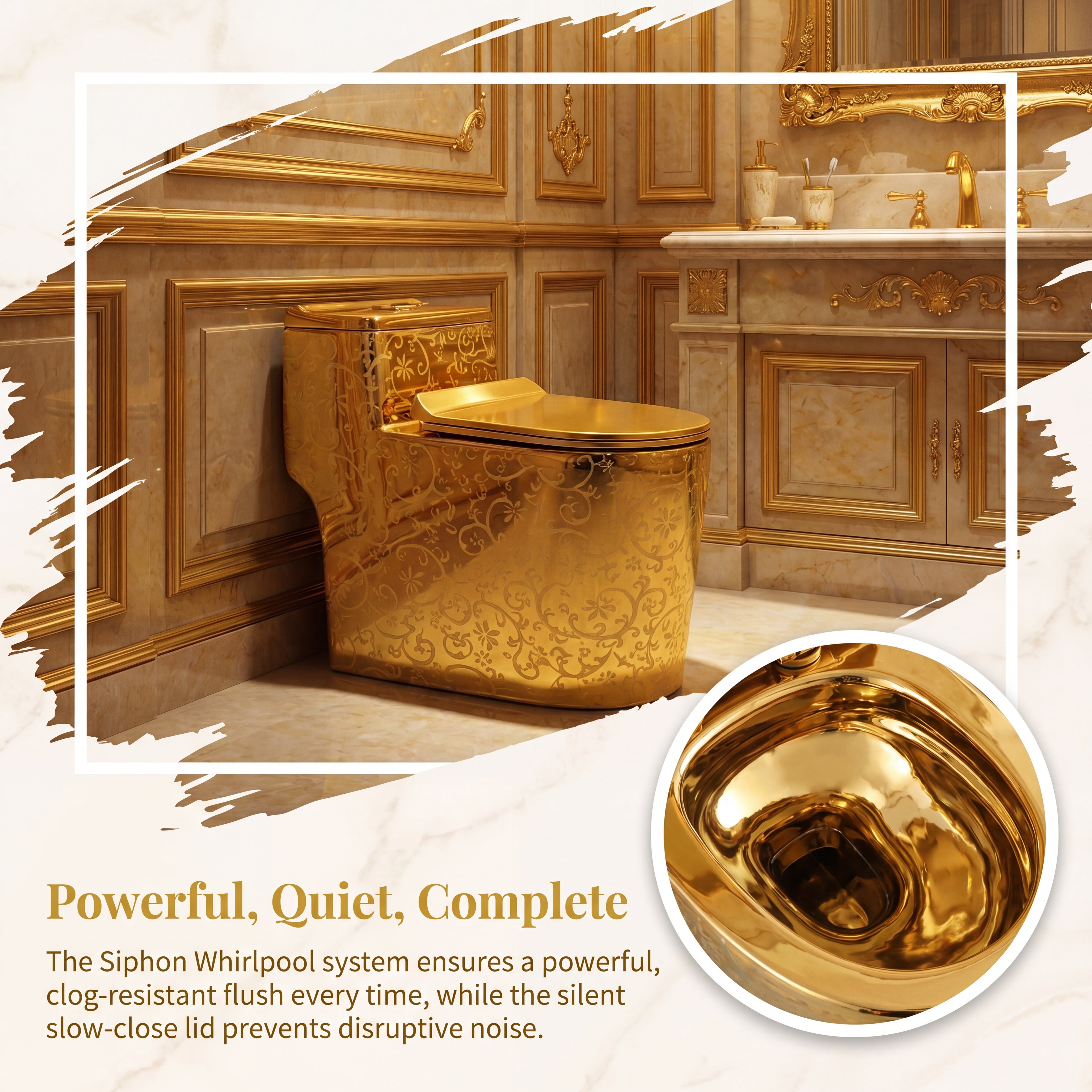 1.45 Gallons GPF Elongated Close Coupled Toilets (Seat Included)