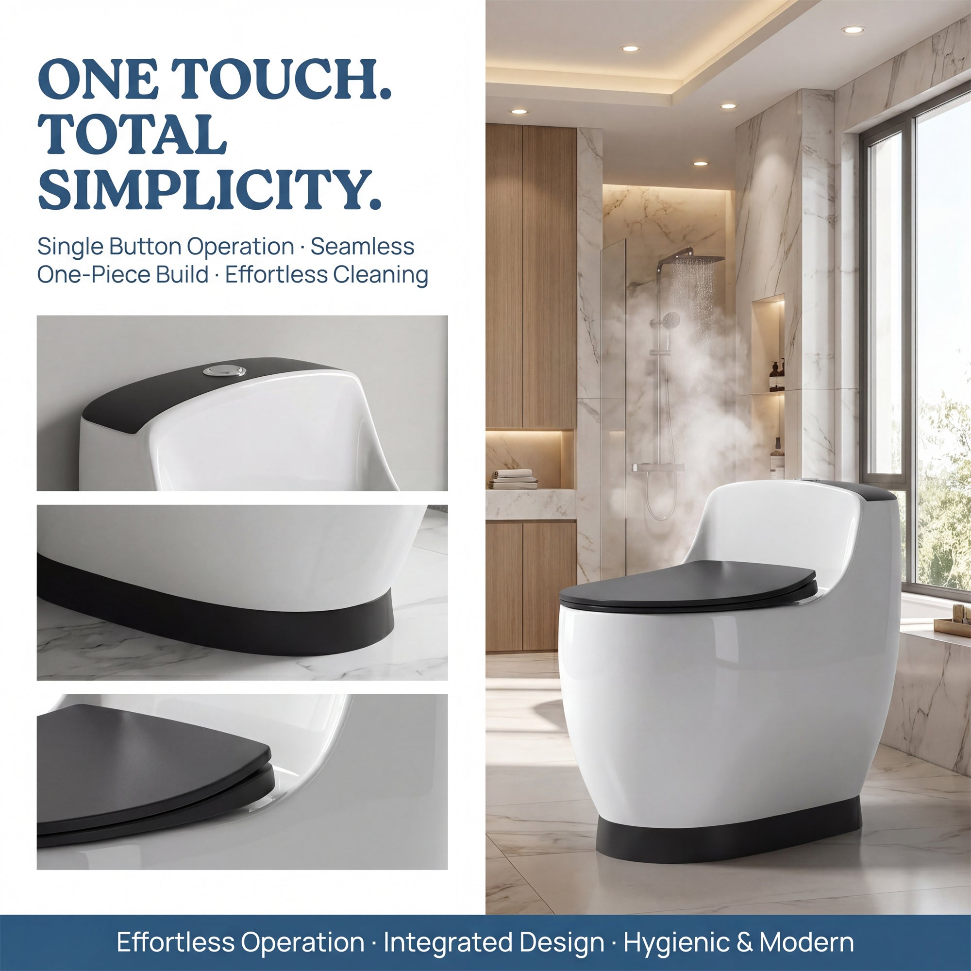 1.58 Gallons GPF Elongated Close Coupled Toilets (Seat Included)