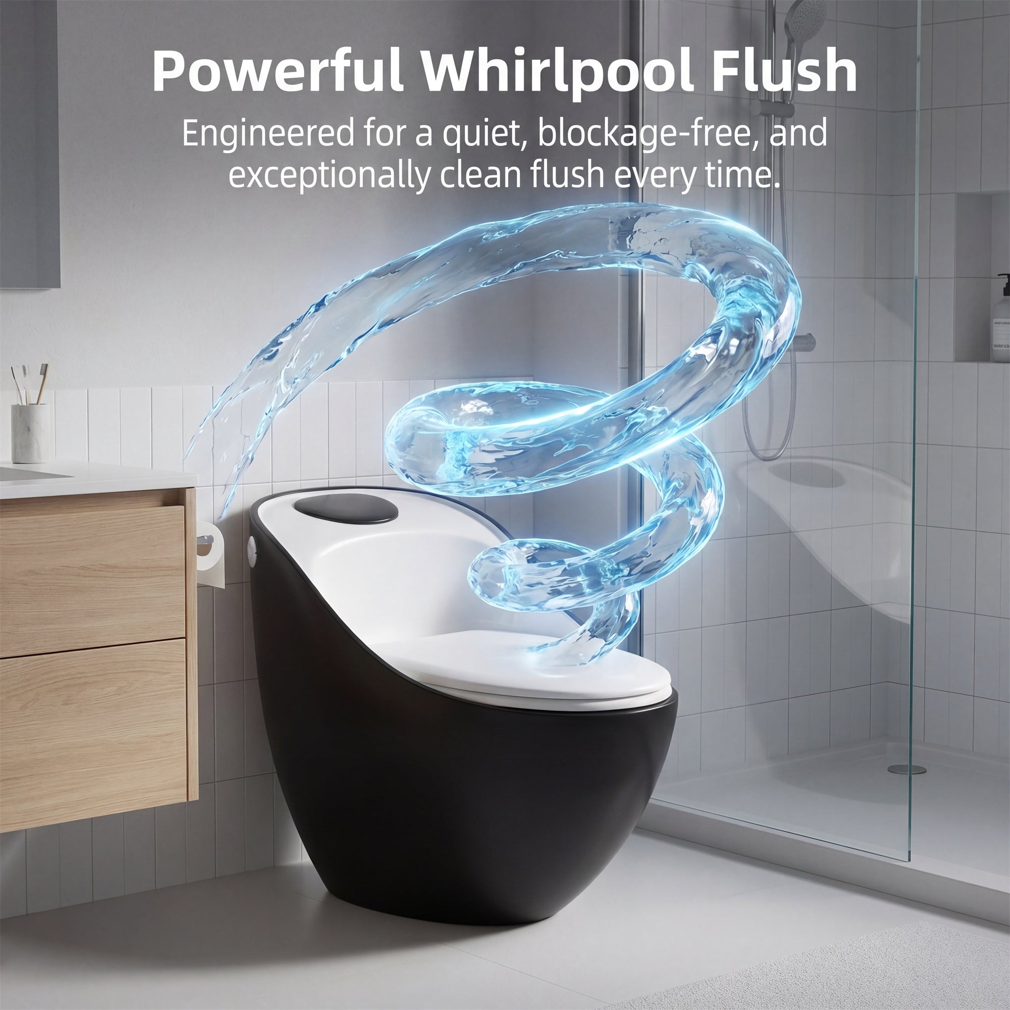 1.84 Gallons GPF Elongated Close Coupled Toilets (Seat Included)