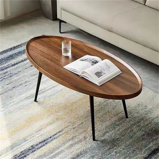 Wood Folding Coffee Table Space Saving Side Table