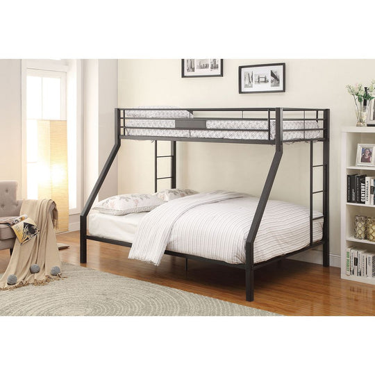 Bunk Bed (Twin XL/Queen) in Sandy Black