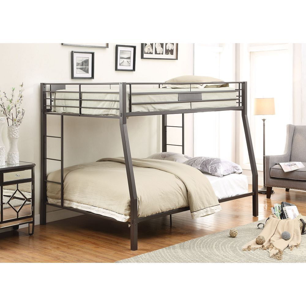 Full XL/Queen Bunk Bed in Sandy Black