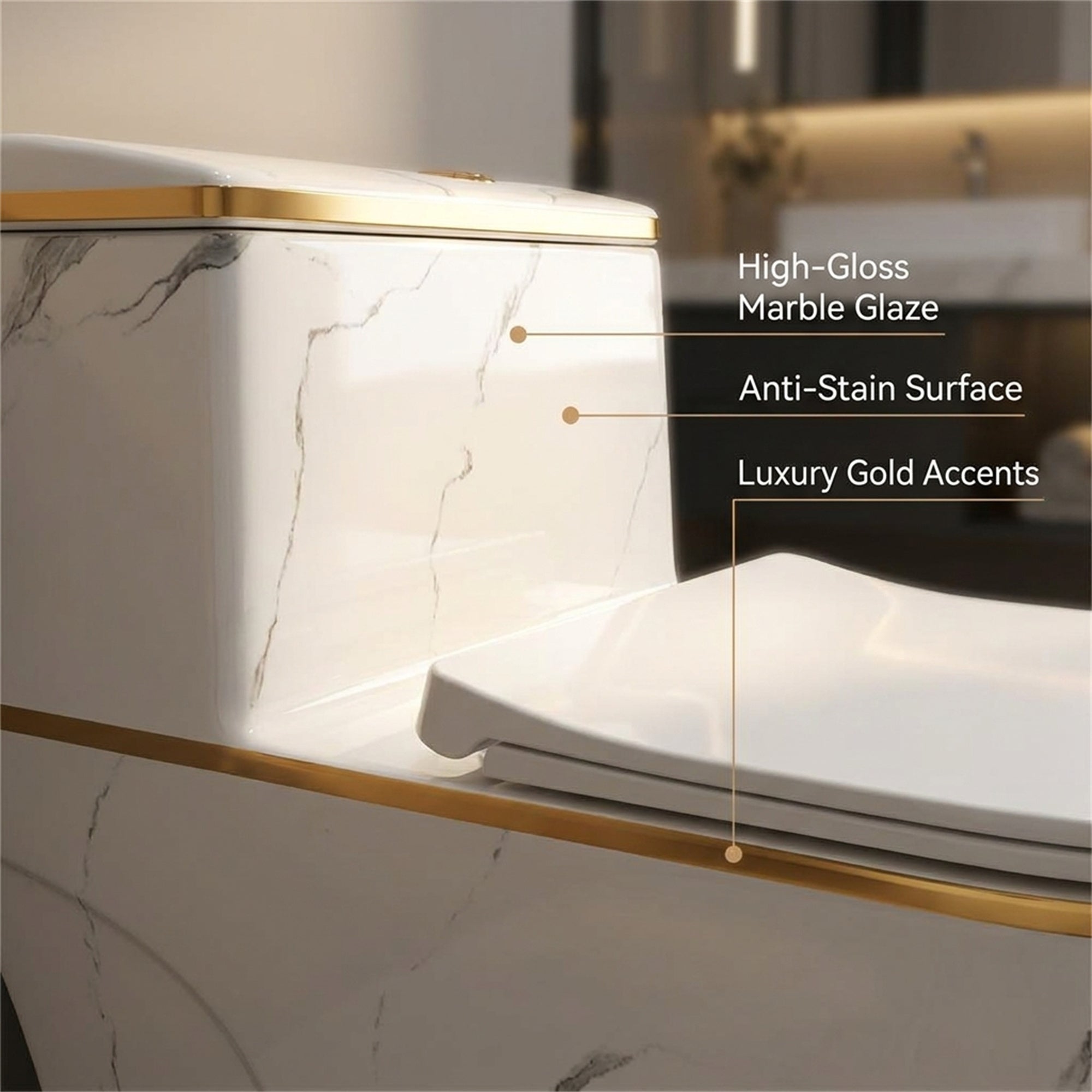 (Dedicated to Carolyn)1.6 Gallons Per Minute GPF Elongated Comfort Height Floor Mounted One-Piece Toilet (Seat Included)