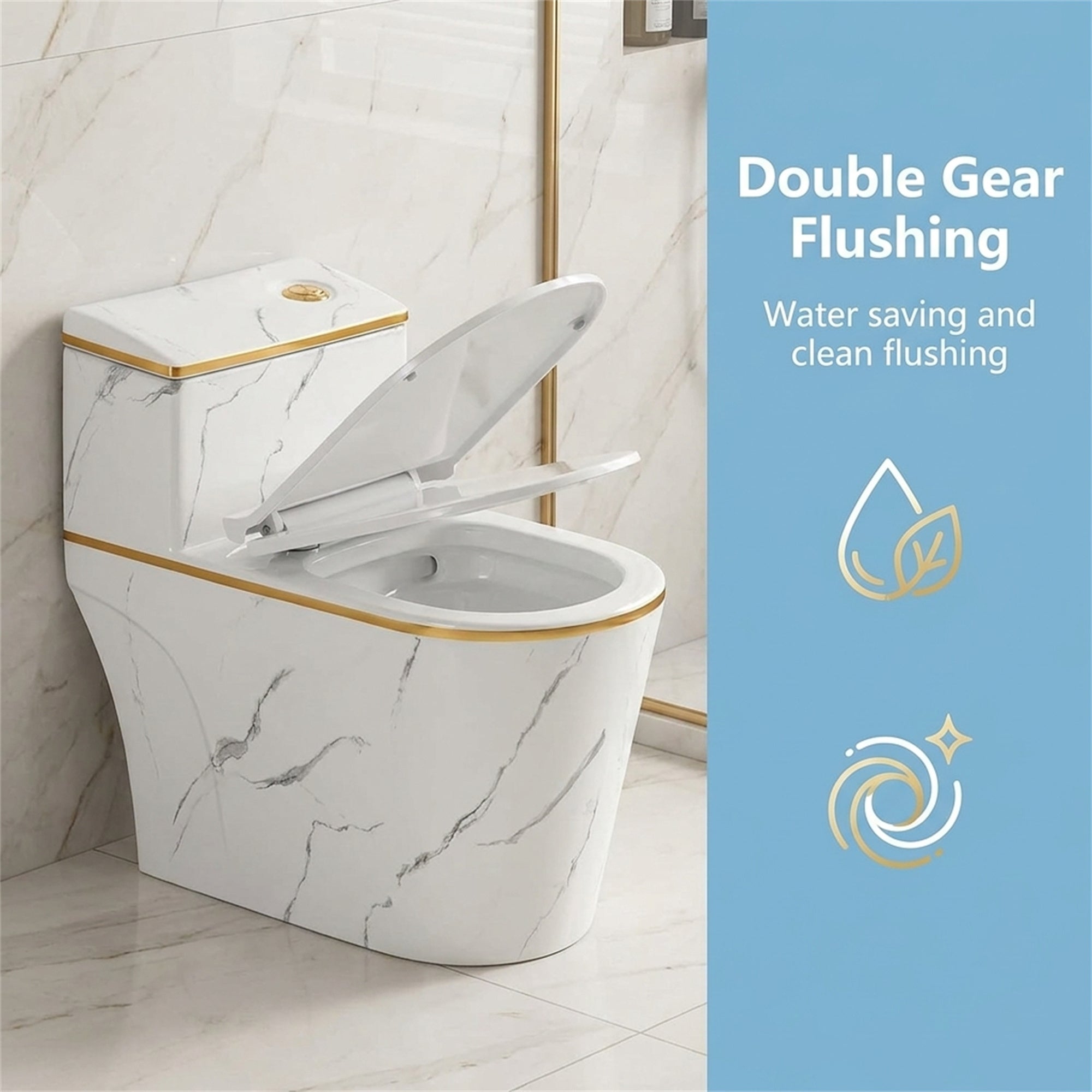 (Dedicated to Carolyn)1.6 Gallons Per Minute GPF Elongated Comfort Height Floor Mounted One-Piece Toilet (Seat Included)