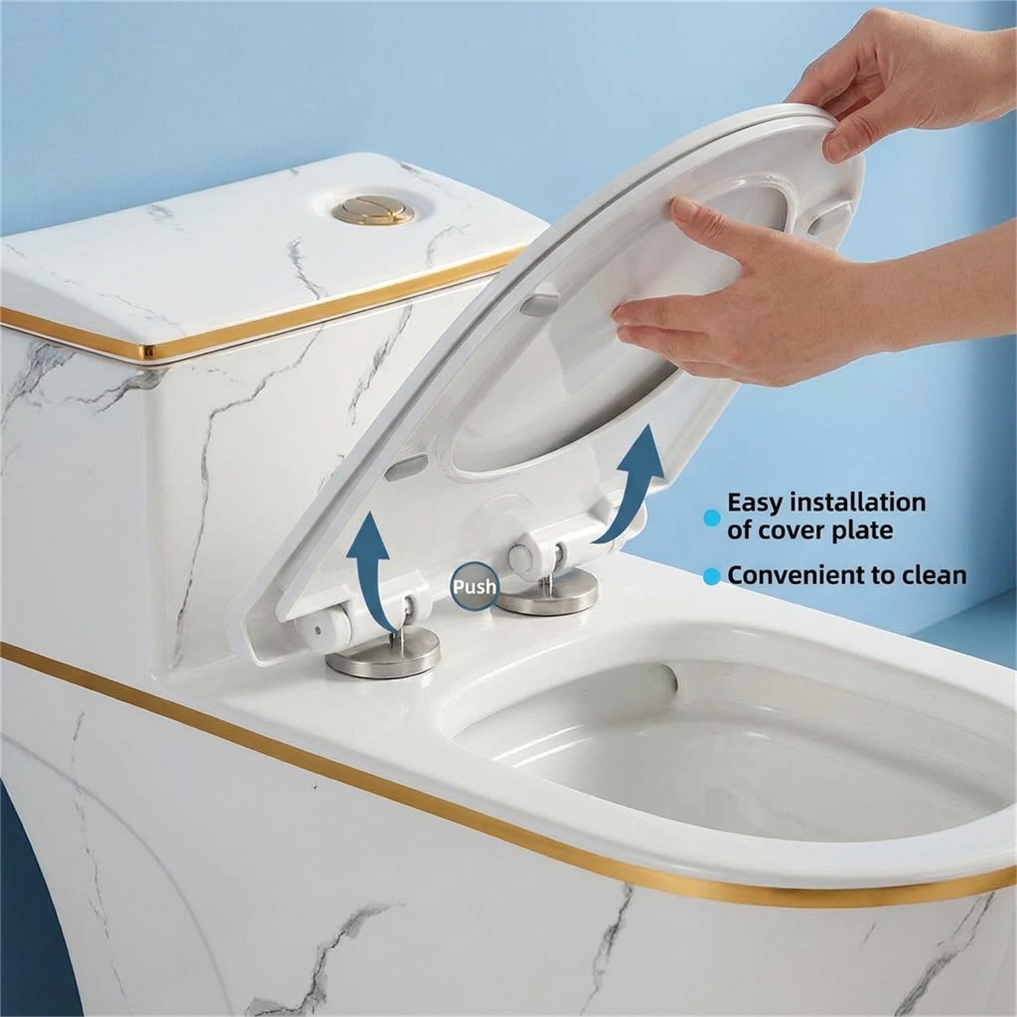 (Dedicated to Carolyn)1.6 Gallons Per Minute GPF Elongated Comfort Height Floor Mounted One-Piece Toilet (Seat Included)