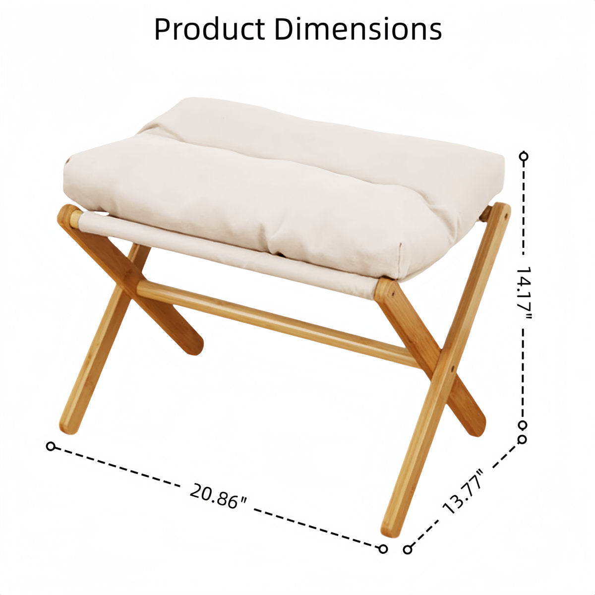 Bamboo Folding Footstool