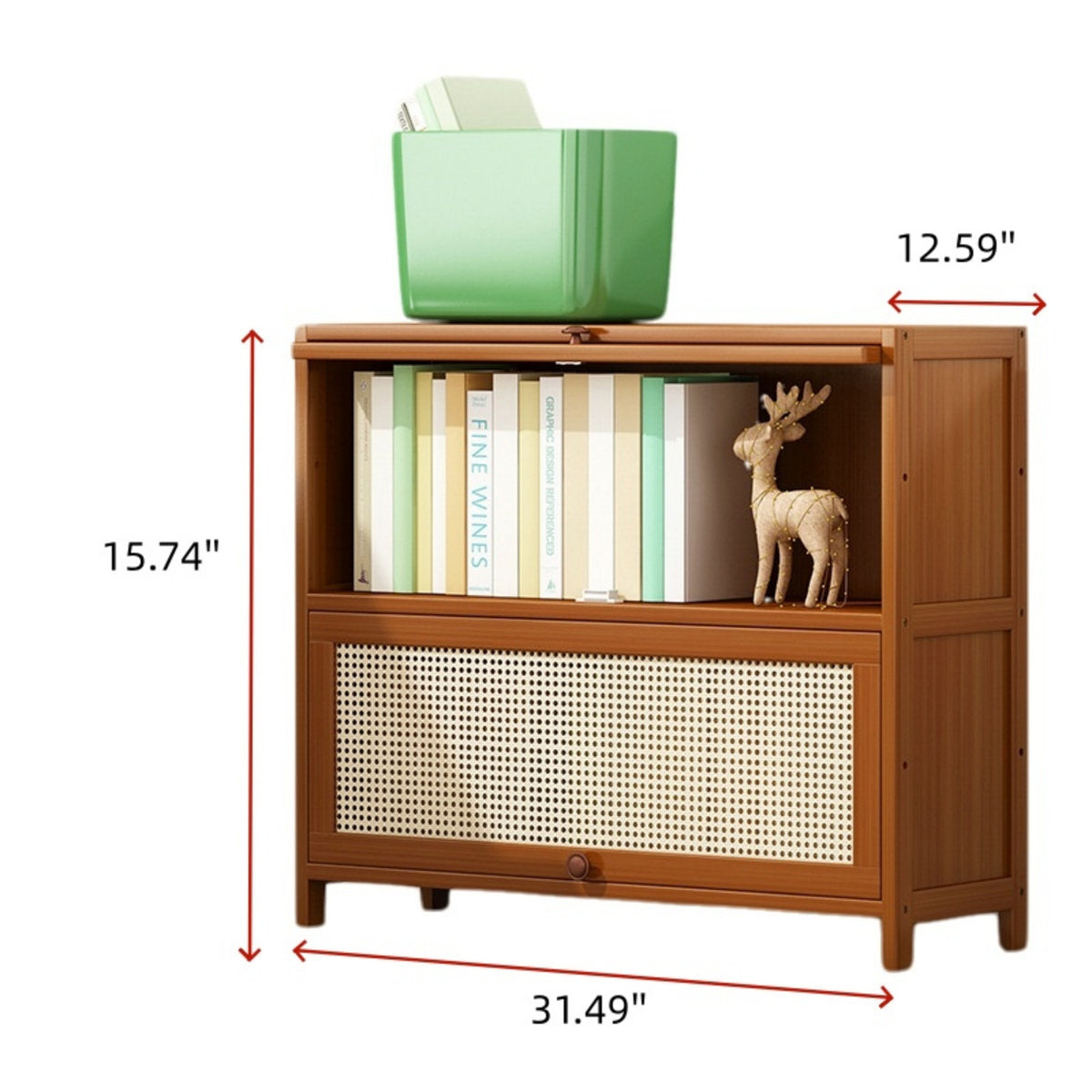 Bamboo Cane Storage Cabinet