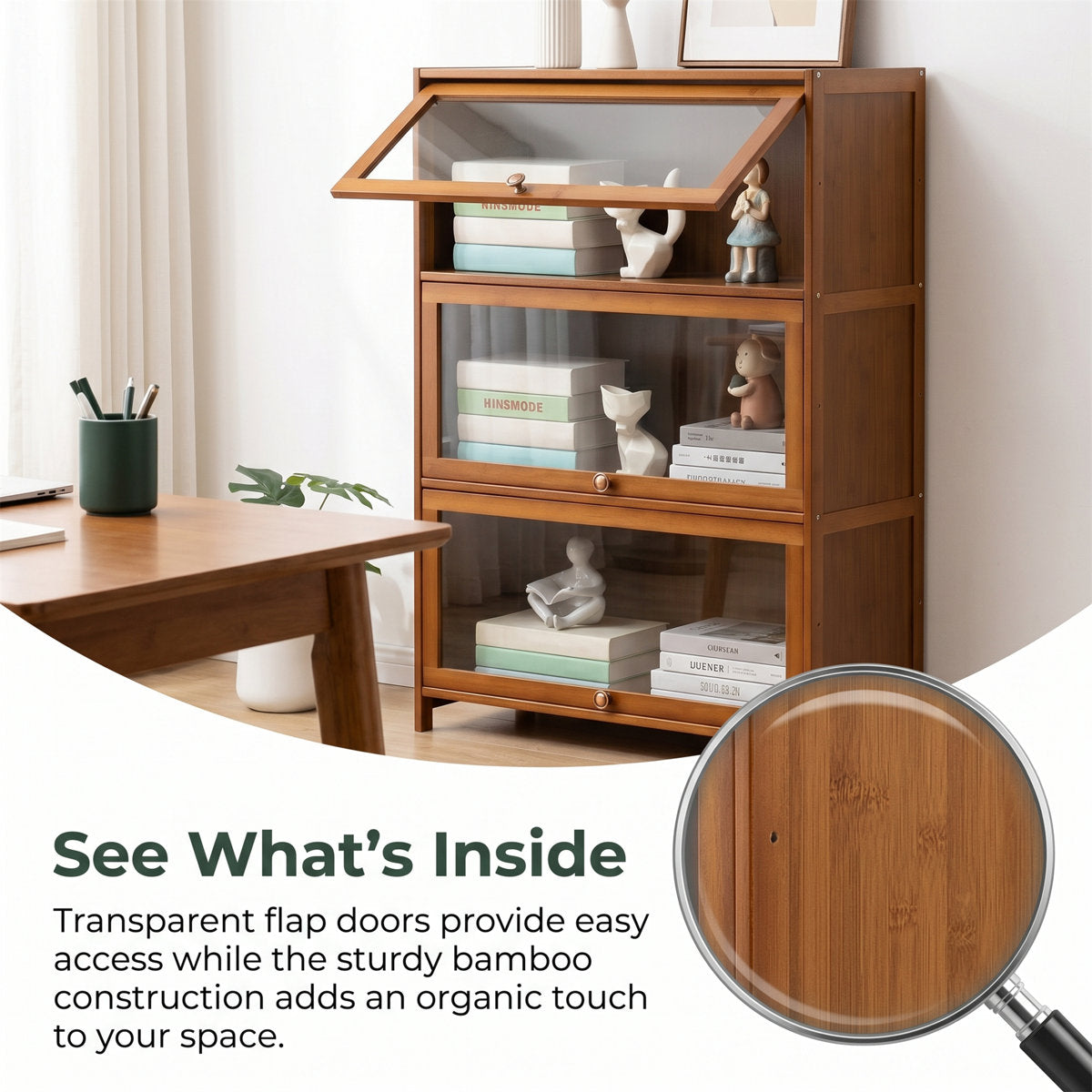 Nanmu Bamboo Storage Cabinet