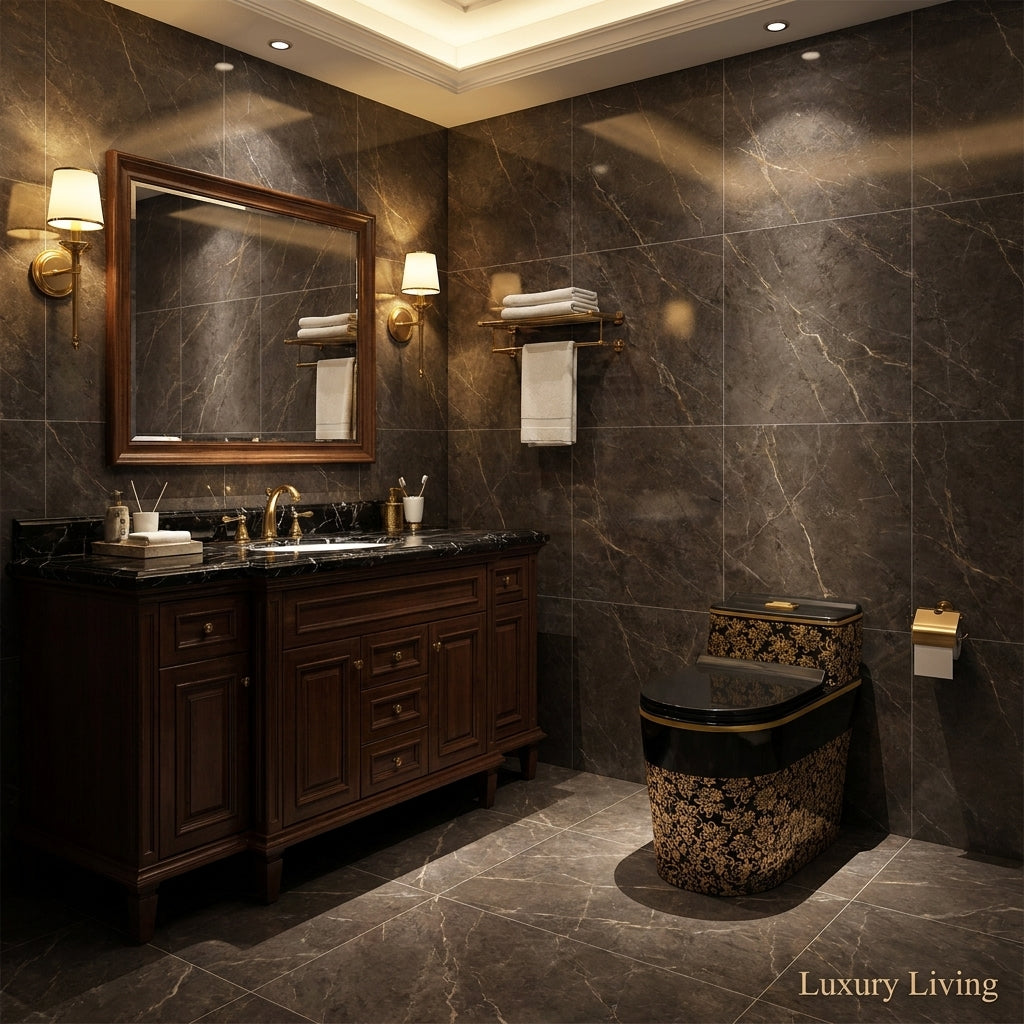 (Expected to arrive on June 15)1.45 Gallons Gpf Elongated Anti-Smell And Silent Close Coupled Toilets (Seat Included)