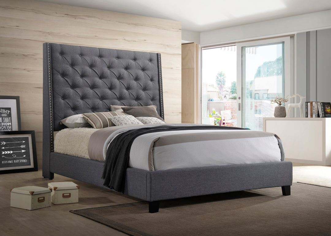 Queen Headboard - Gray