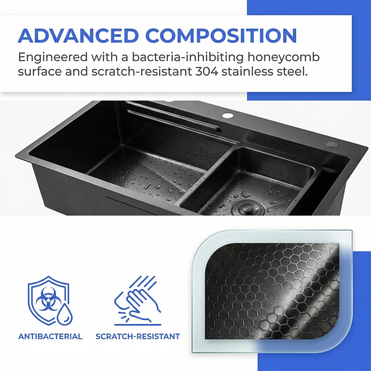 🔥🔥HOT SALE !!!   Multifunctional 304 Stainless Steel Kitchen Sink