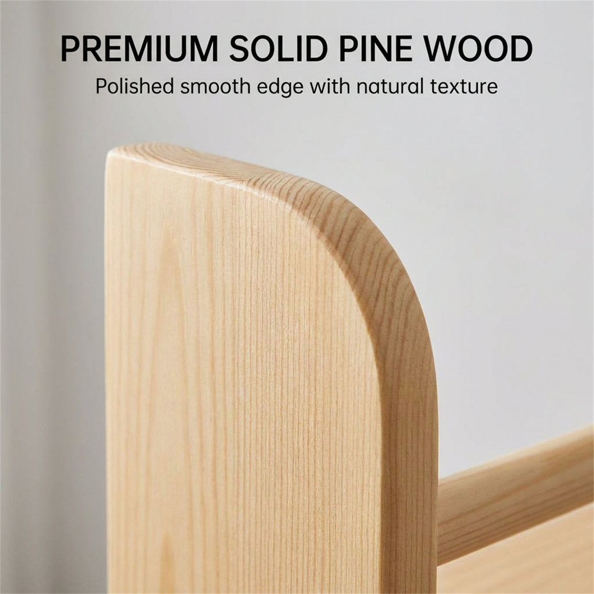 Slim Pine Bookshelf