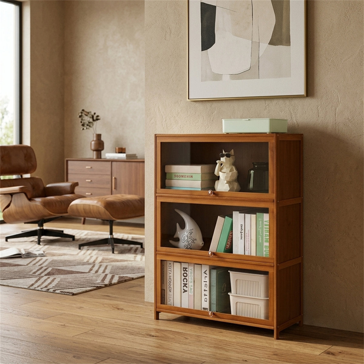 Nanmu Bamboo Storage Cabinet
