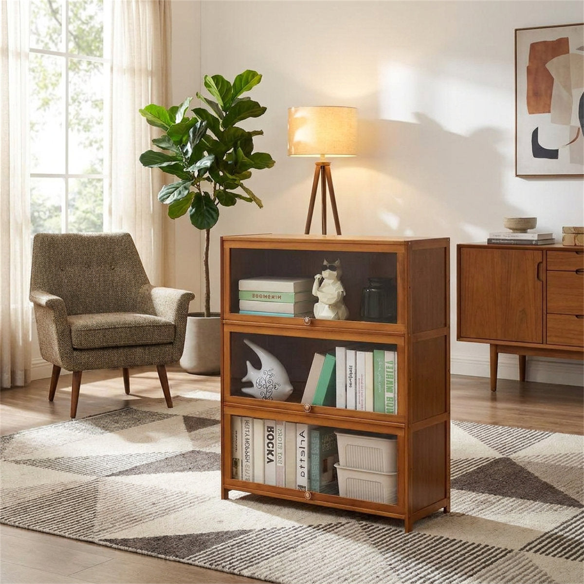 Nanmu Bamboo Storage Cabinet