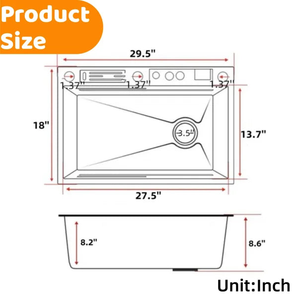 🔥🔥HOT SALE !!!   Multifunctional 304 Stainless Steel Kitchen Sink