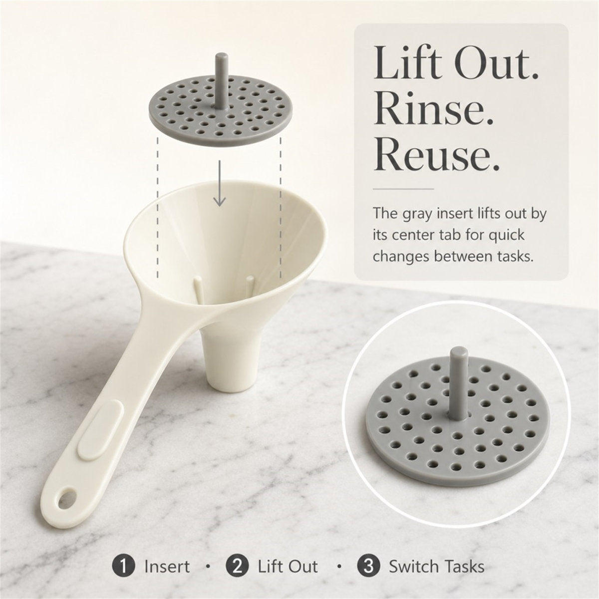 Six-Piece Nesting Funnel Set