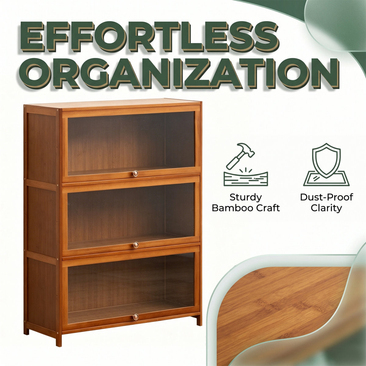Nanmu Bamboo Storage Cabinet