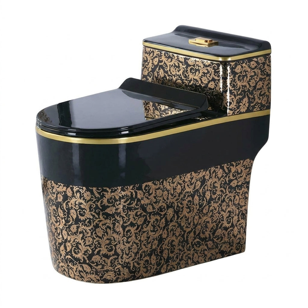 (Expected to arrive on June 15)1.45 Gallons Gpf Elongated Anti-Smell And Silent Close Coupled Toilets (Seat Included)