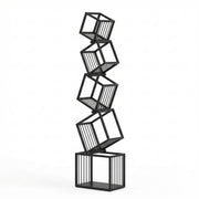 Metal Creative Corner Floor Stand With Custom Display Shelves And Wall-mounted Bookshelf Sturdy And Reliable Construction Provides Secure Support For Your Items