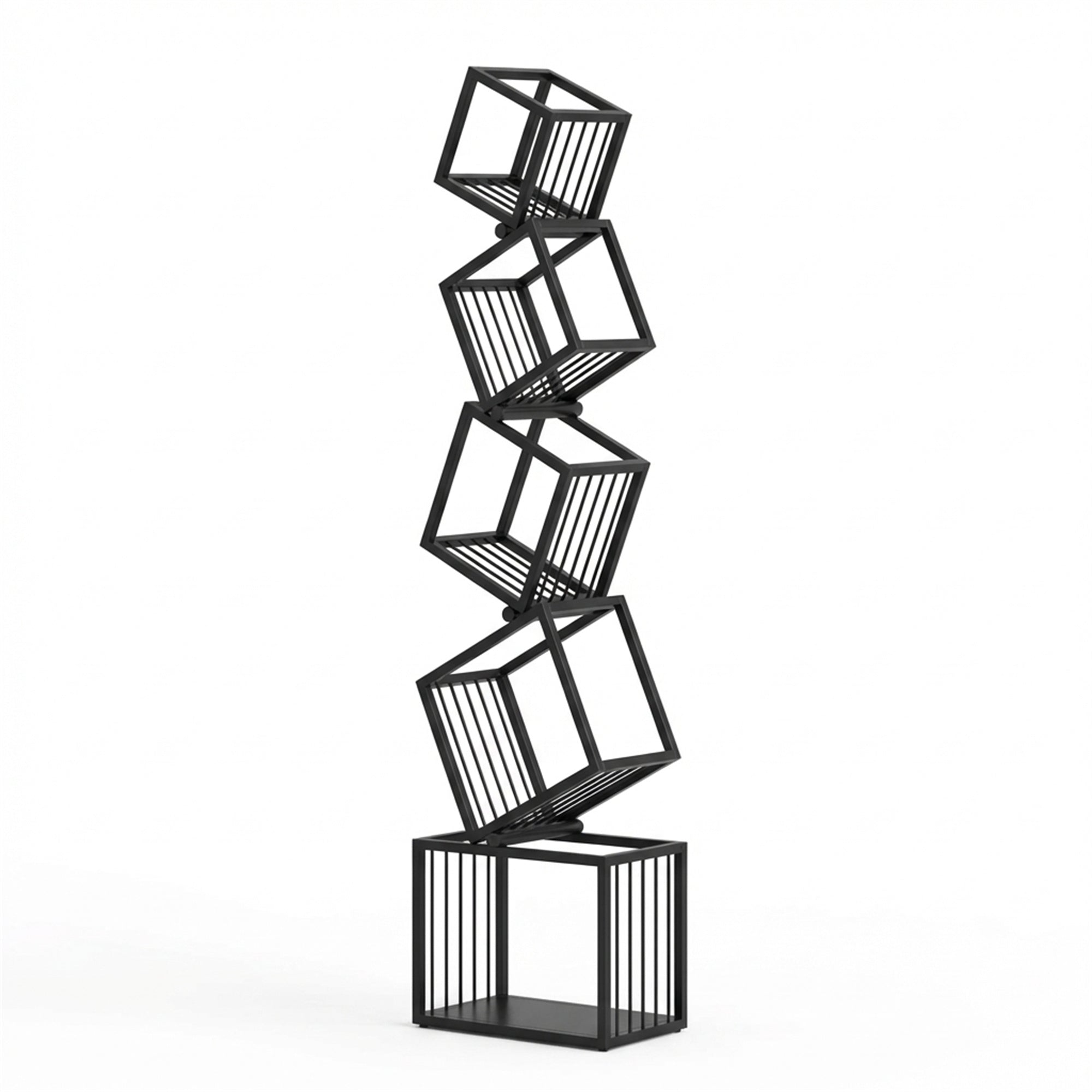 Metal Creative Corner Floor Stand With Custom Display Shelves And Wall-mounted Bookshelf Sturdy And Reliable Construction Provides Secure Support For Your Items