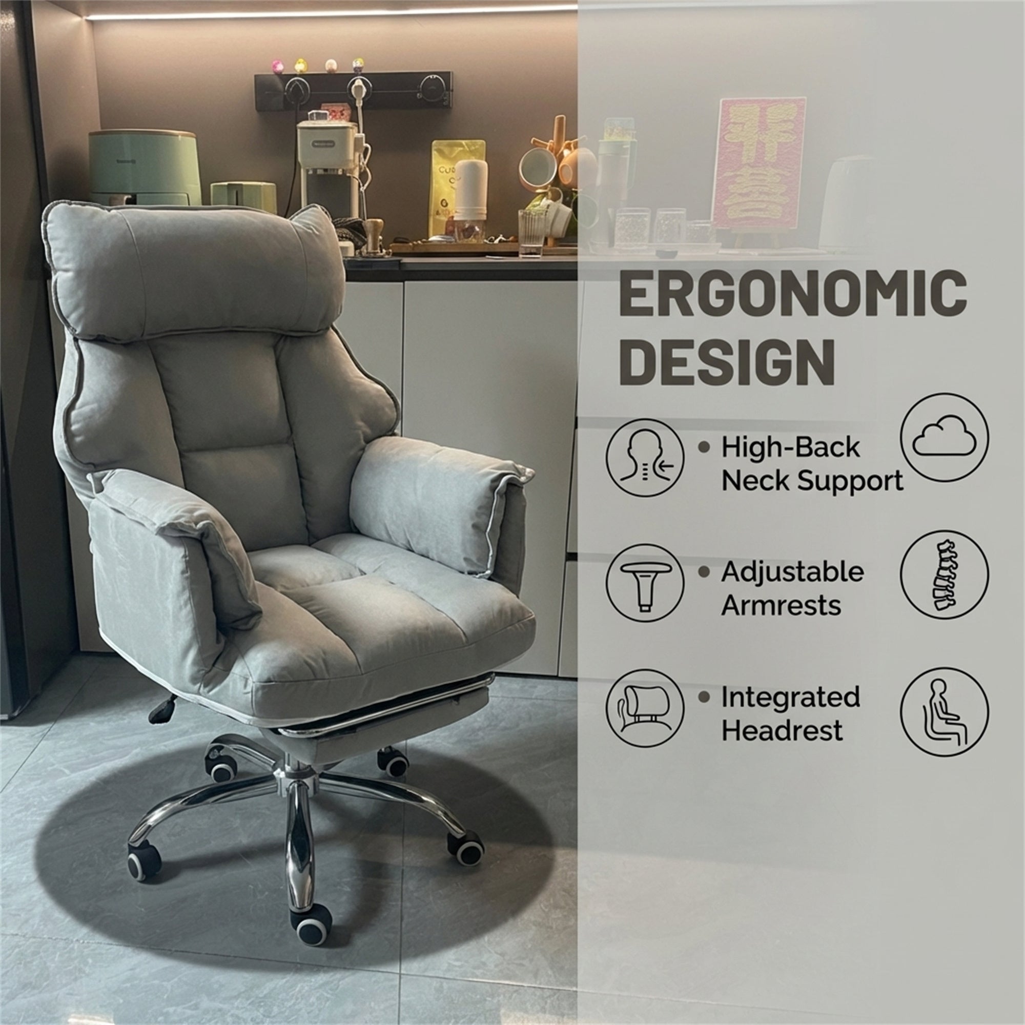 Home Computer Chair, Gaming Chair, Recliner Computer Sofa Chair, Bedroom Relaxation Reclining Chair
