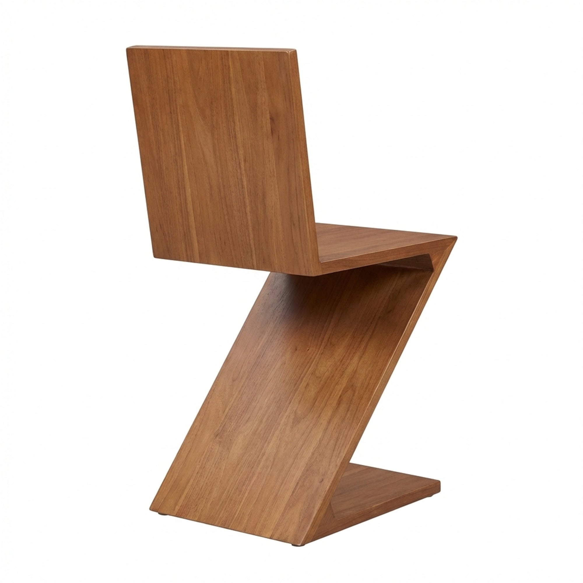 Retro-style Z-shaped Curved Contour Chair, Designed To Contour To The Lower Back For Comfortable Support
