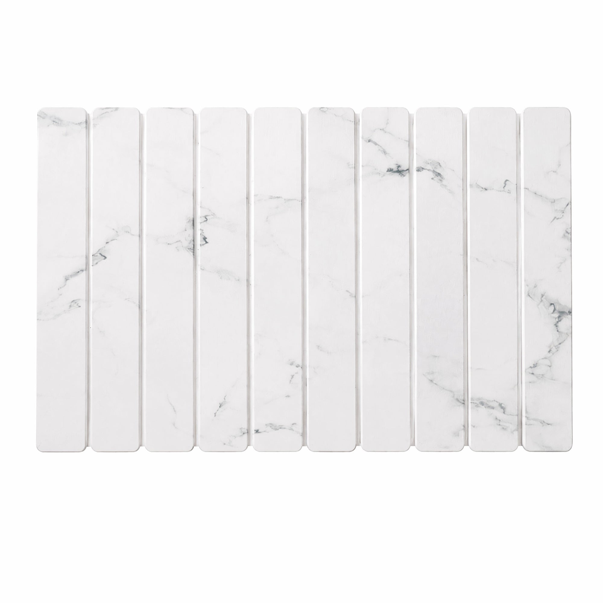 Marble-Patterned Foldable Mat, Diatomaceous Earth Bowl and Plate Drying Mat, Kitchen Drainage Countertop Mat, Diatomaceous Earth Absorbent and Heat-Resistant Mat